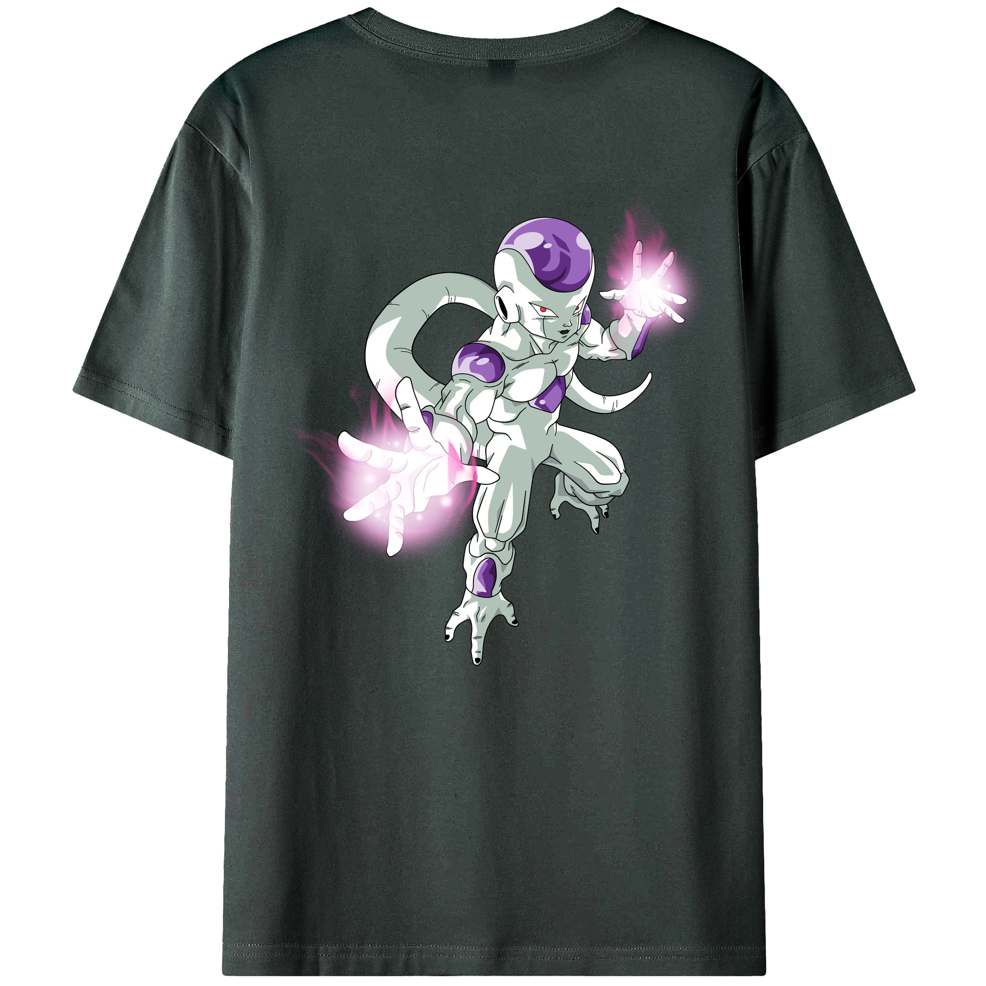 （画像用） ドラゴンボール フリーザ DRAGON BALL Frieza 綿100％ メンズ半袖Tシャツ（バックプリント） 通気性